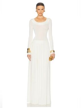 Helsa | Dresses | New Helsa Matte Jersey Off Shoulder Maxi Dressin Elm